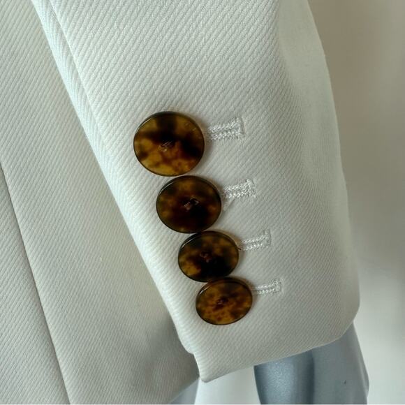 REISS women white jacket blazer size 2 US Retail 650$ - Picture 4 of 10